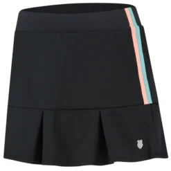 K-Swiss Tennisrock K Swiss Hypercourt Pleated Skirt 3 Damen Black