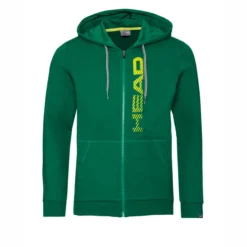 Tennis-Fleecejacke HEAD Club Fynn Green Yellow Herren