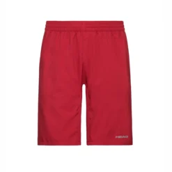 Tennishose HEAD Boys Bermudas Club Red Kinder