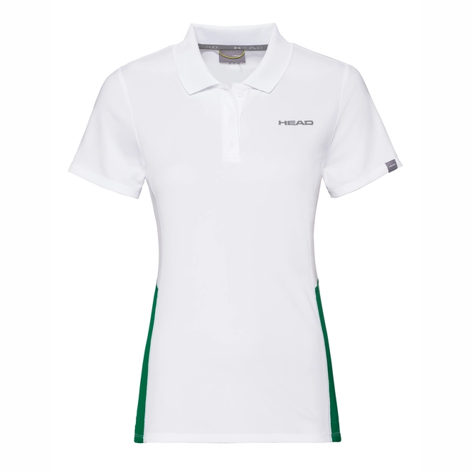 Poloshirt HEAD Club Tech White Green Mädchen 3 Poloshirt HEAD Club Tech White Green Mädchen