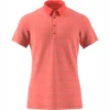 Polo Adidas Heathered Polo Trace Scarlet Herren