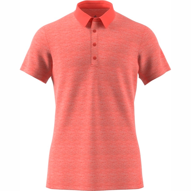 Polo Adidas Heathered Polo Trace Scarlet Herren 3 Polo Adidas Heathered Polo Trace Scarlet Herren