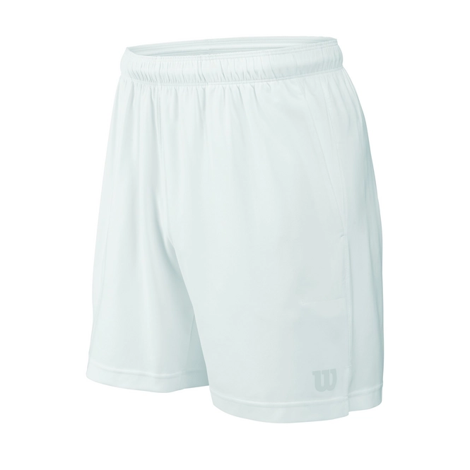 Tennishose Wilson Men Rush 7 Woven Short Weiß Herren