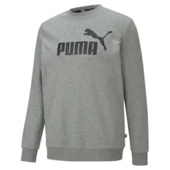 Pullover Puma Essentials Big Logo Crew Herren Gray