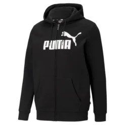 Sweatjacke Puma Essentials Big Logo Full Zip Hoodie Herren Black