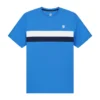 Tennisshirt K-Swiss Core Team Stripe Crew French Blue Jungen -Discounter Für Tennisausrüstung 184923 44920Core20Team20Stripe20Crew B20French20Blue Front