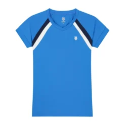 Tennisshirt K-Swiss Core Team Top French Blue Mädchen