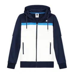 Tennisjacke K-Swiss Core Team Tracksuit Jacket Navy White French Blue Mädchen