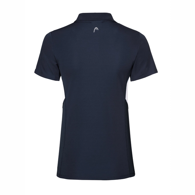 Poloshirt HEAD Club Tech Dark Blue Damen 4 Poloshirt HEAD Club Tech Dark Blue Damen – Bild 2