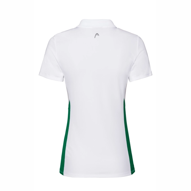 Poloshirt HEAD Club Tech White Green Mädchen 4 Poloshirt HEAD Club Tech White Green Mädchen – Bild 2