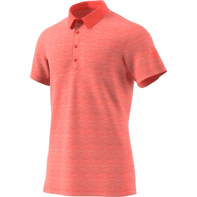 Polo Adidas Heathered Polo Trace Scarlet Herren 5 Polo Adidas Heathered Polo Trace Scarlet Herren – Bild 3