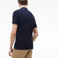 Lacoste Polo Slim Fit Navy Blue -Discounter Für Tennisausrüstung 3 PH4012 166 22
