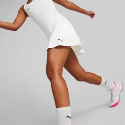 Tennisrock Puma TeamLIGA Training Damen White -Discounter Für Tennisausrüstung 3 pumapum 658387 04modelshot01