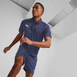 Poloshirt Puma TeamLIGA Training Herren Blue -Discounter Für Tennisausrüstung 3 pumapum 658396 06modelshot01