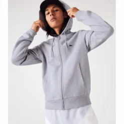 Sweatjacke Lacoste SH9626 Men Silber Chine -Discounter Für Tennisausrüstung 3 sh9626cca20