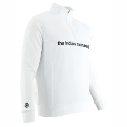 Tennispullover The Indian Maharadja Poly Terry Half Zip IM Men White -Discounter Für Tennisausrüstung 3 t370210 whi t370210 whi 03