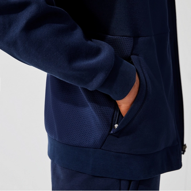 Sweatjacke Lacoste SH9676 Sport Hooded Mesh Navy Blue Herren 6 Sweatjacke Lacoste SH9676 Sport Hooded Mesh Navy Blue Herren – Bild 4