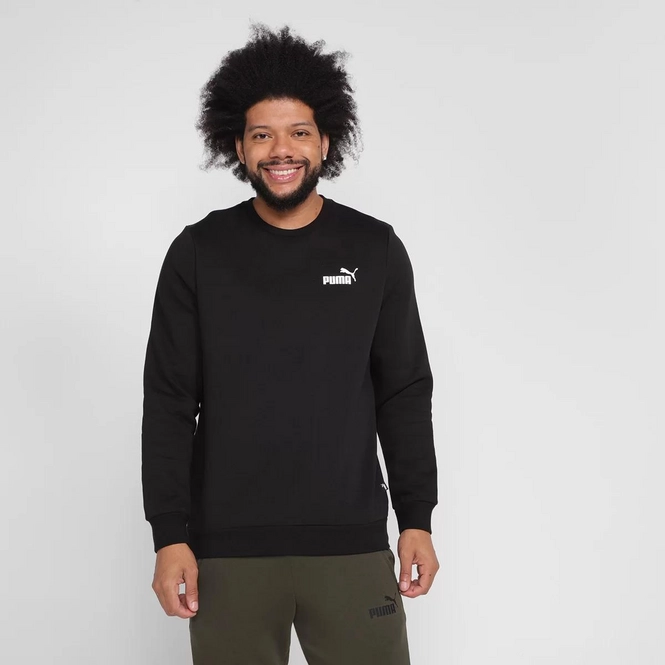 Pullover Puma Essentials Small Logo Crew Herren Black 6 Pullover Puma Essentials Small Logo Crew Herren Black – Bild 4