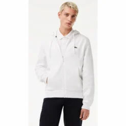 Sweatjacke Lacoste SH9626 Men White -Discounter Für Tennisausrüstung 4 sh962600120