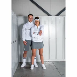 Tennispullover The Indian Maharadja Poly Terry Half Zip IM Men White -Discounter Für Tennisausrüstung 4 t370210 whi poly terry21 22 5 lr