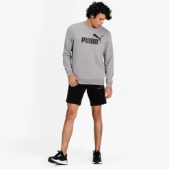 Pullover Puma Essentials Big Logo Crew Herren Gray 15 Pullover Puma Essentials Big Logo Crew Herren Gray -Discounter Für Tennisausrüstung 7 pumapum 586680 03modelshot03