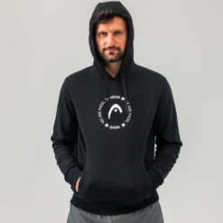 Padelpullover HEAD Black Herren -Discounter Für Tennisausrüstung 811661 BK203
