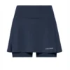 Tennisrock HEAD Club Basic Long Dark Blue Damen 1 Tennisrock HEAD Club Basic Long Dark Blue Damen -Discounter Für Tennisausrüstung 814539 1