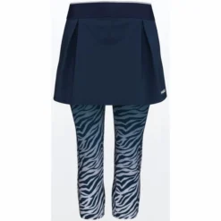 Tennisrock HEAD Dynamic 3/4 Dark Blue Print Damen
