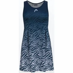 Tenniskleid HEAD Spirit Dark Blue Print Damen