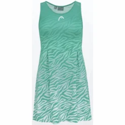 Tenniskleid HEAD Spirit Nile Green Print Damen