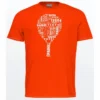 Padel-Shirt HEAD Typo Tangerine Kinder -Discounter Für Tennisausrüstung 816082 Tangerine201
