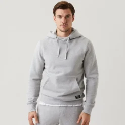 BJØRN BORG Pullover Björn Borg Hood Centre Grey Herren