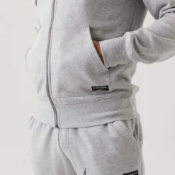 BJØRN BORG Sweatjacke Björn Borg Zip Hood Centre Grey Herren -Discounter Für Tennisausrüstung 9999 1473 90741 full 3 1