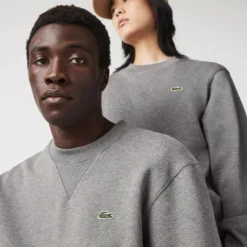 Pullover Lacoste SH1702 Bio Fleece Grey Unisex -Discounter Für Tennisausrüstung SH1702 1VQ 20 3