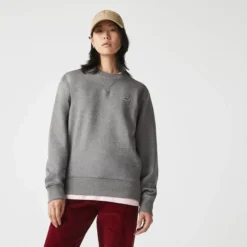 Pullover Lacoste SH1702 Bio Fleece Grey Unisex -Discounter Für Tennisausrüstung SH1702 1VQ 20 4