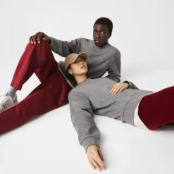 Pullover Lacoste SH1702 Bio Fleece Grey Unisex -Discounter Für Tennisausrüstung SH1702 1VQ 20 5