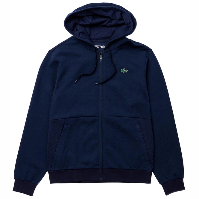 Sweatjacke Lacoste SH9676 Sport Hooded Mesh Navy Blue Herren 3 Sweatjacke Lacoste SH9676 Sport Hooded Mesh Navy Blue Herren