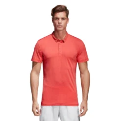 Polo Adidas Heathered Polo Trace Scarlet Herren 18 Polo Adidas Heathered Polo Trace Scarlet Herren -Discounter Für Tennisausrüstung ce1400 app on model standard white