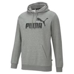 Pullover Puma Essentials Big Logo Hoodie Herren Gray