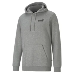 Pullover Puma Essentials Small Logo Hoodie FL Herren Gray
