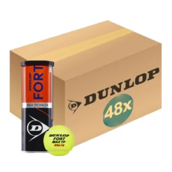 Tennisbälle Dunlop Fort Max TP KNLTB 3-Tin (Box 48x3)