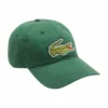Cap Lacoste RK9871 Unisex Green -Discounter Für Tennisausrüstung lacoste live unisex lacoste adjustable organic cotton twill cap green no bg