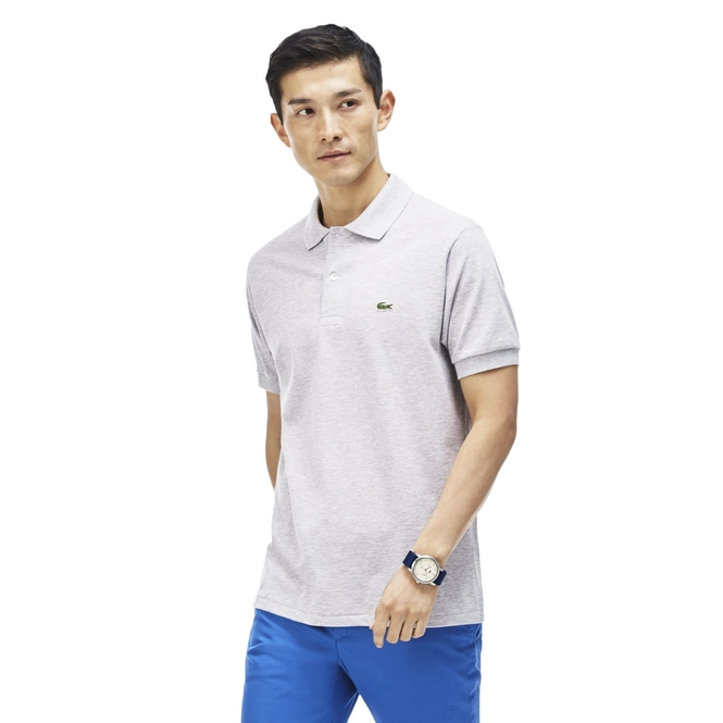 Poloshirt Lacoste Classic Fit Silver Chine Herren 4 Poloshirt Lacoste Classic Fit Silver Chine Herren – Bild 2