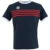 Tennisshirt The Indian Maharadja Kadiri Boys Striped Navy -Discounter Für Tennisausrüstung t100960 nav t100960 navred 0 1