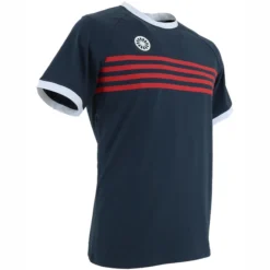Tennisshirt The Indian Maharadja Kadiri Boys Striped Navy -Discounter Für Tennisausrüstung t100960 nav t100960 navred 40 1
