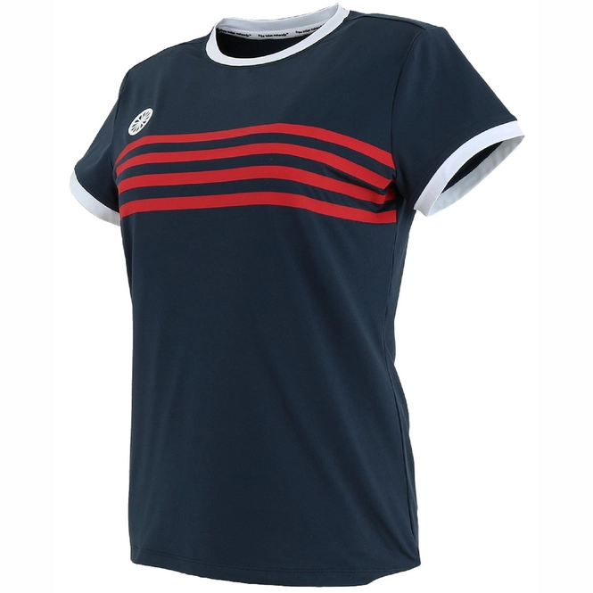 Tennisshirt The Indian Maharadja Kadiri Grils Striped Navy 6 Tennisshirt The Indian Maharadja Kadiri Grils Striped Navy – Bild 4