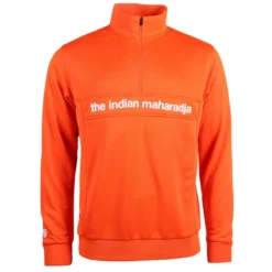 Tennispullover The Indian Maharadja Poly Terry Half Zip IM Men Orange
