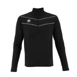 Tennispullover The Indian Maharadja Men Baroda Chevron Half Zip Black