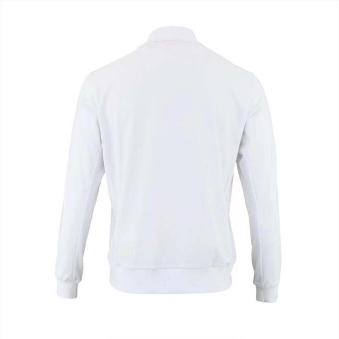 Tennissweatshirt The Indian Maharadja Men Baroda Chevron Half Zip White 4 Tennissweatshirt The Indian Maharadja Men Baroda Chevron Half Zip White – Bild 2